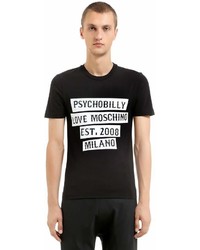 Love Moschino Psychobilly Print Stretch Jersey T Shirt