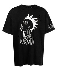 Haculla Punk Logo Print T Shirt
