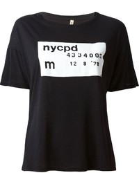 R 13 R13 Nycpd Print T Shirt