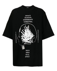 UNDERCOVE R Graphic Print Oversized Cotton T Shirt