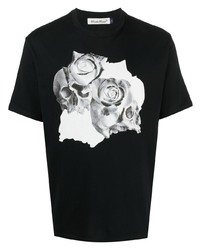 UNDERCOVE R Roses Print Cotton T Shirt