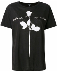 R 13 R13 Rose Print T Shirt