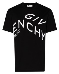 Givenchy Refracted Design Logo Embroidered T Shirt
