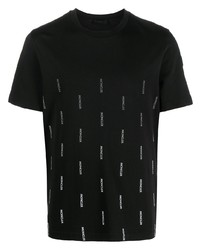 Moncler Repeated Logo Print T Shirt