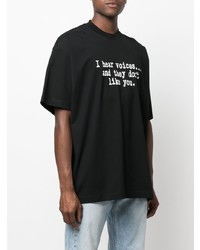 Vetements Reverse Writing Printed T Shirt