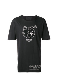 Philipp Plein Rhinestone Bear T Shirt
