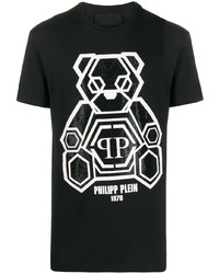Philipp Plein Rhinestone Teddy Bear T Shirt