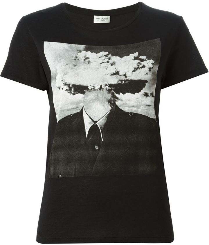 Saint Laurent Bombhead T Shirt, $290 | farfetch.com | Lookastic