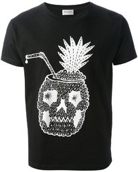 Saint Laurent Pineapple Skull T Shirt