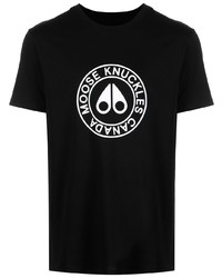 Moose Knuckles Satellite Logo Print T Shirt