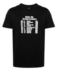 Diesel Schedule Print T Shirt