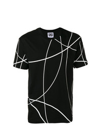 Les Hommes Urban Scribble Print T Shirt