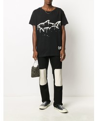 Greg Lauren X Paul & Shark Shark Print T Shirt