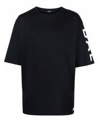 Balmain Side Logo Print Oversize T Shirt
