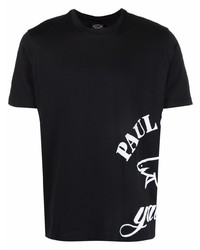 Paul & Shark Side Logo Print T Shirt
