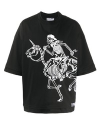 Formy Studio Skeleton Print Oversized T Shirt