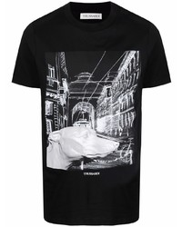 Trussardi Sketch Print T Shirt