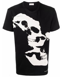 Alexander McQueen Skull Print Short Sleeved T Shirt