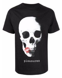 Pleasures Skull Print T Shirt