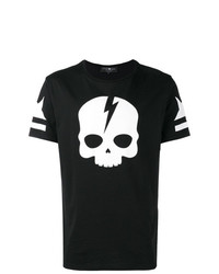 Hydrogen Skull Print T Shirt