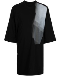 Julius Slit Printed Long Line T Shirt