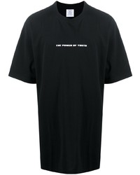 Vetements Slogan Print T Shirt