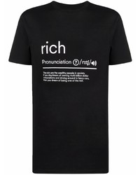 John Richmond Slogan Print T Shirt