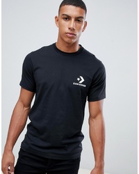 Converse Small Logo T Shirt In Black