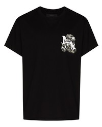 Amiri Snake Print Crew Neck T Shirt