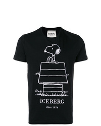 Iceberg Snoopy Print T Shirt