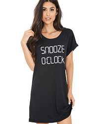 Snooze 0clock Print Loose T Shirt