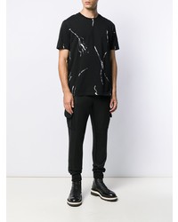 Les Hommes Splash Print T Shirt