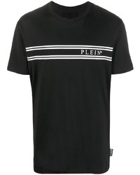 Philipp Plein Stripe Logo Print T Shirt