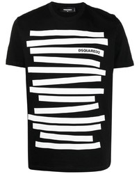 DSQUARED2 Stripe Print T Shirt