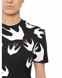 MCQ Swallow Printed Cotton Jersey T Shirt