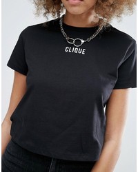 Asos T Shirt With Clique Print