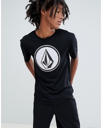 Volcom T Shirt With Large Logo In Black