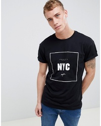 New Look T Shirt With Nyc Print In Black