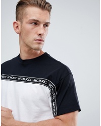 New Look T Shirt With Tape Detail In Black