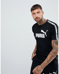 Puma Taping T Shirt In Black 85258901