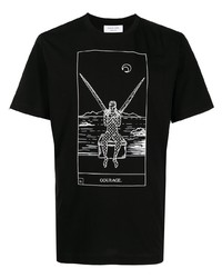 Marine Serre Tarot Card Print T Shirt