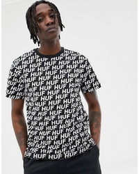 HUF Transit All Over T Shirt In Black