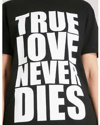 Gareth Pugh True Love Print Cotton Jersey T Shirt