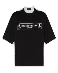 Mastermind Japan Two Tone Crew Neck T Shirt