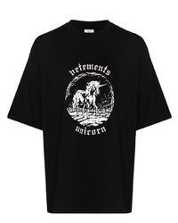 Vetements Unicorn Oversized Cotton T Shirt