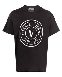 VERSACE JEANS COUTURE V Emblem Cotton T Shirt