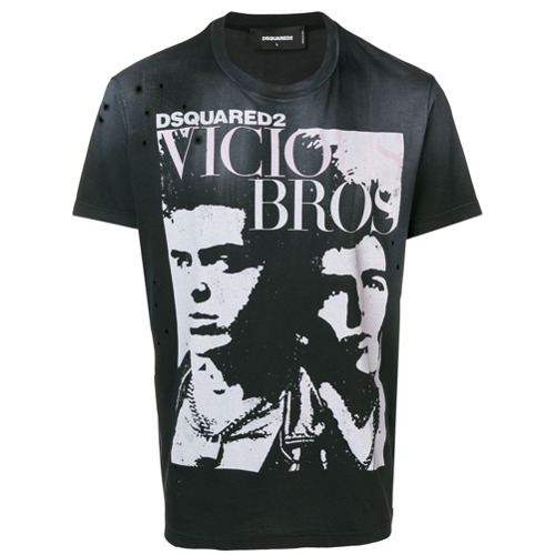DSQUARED2 Vicious Bros T Shirt, $190 | farfetch.com | Lookastic