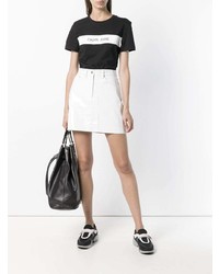 Calvin Klein Jeans Vinyl Logo Stripe T Shirt