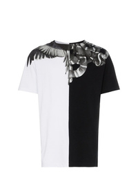 Marcelo Burlon County of Milan Wings And Snakes Two Tone Cotton T Shirt