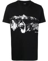 Diesel Wolf Print T Shirt